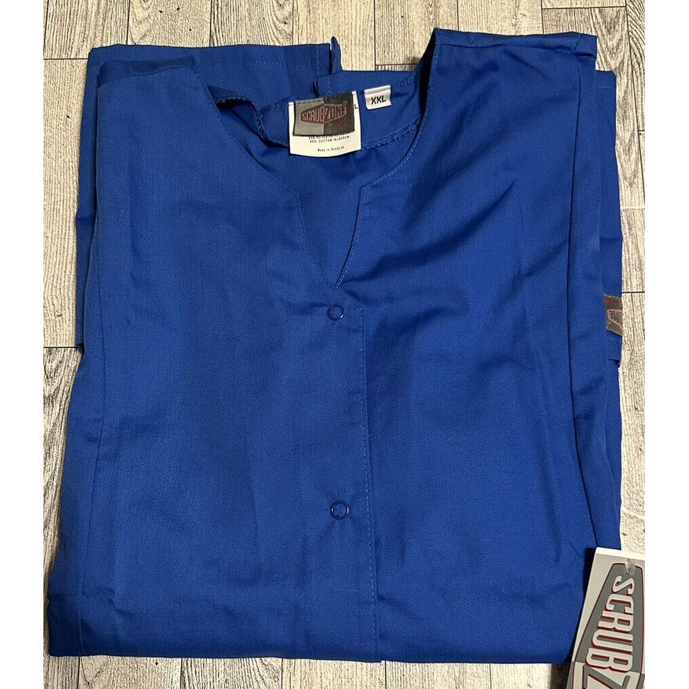 Women's ScrubZone By Landau Scrub Top.‎  Style 70223 Royal Blue XXL